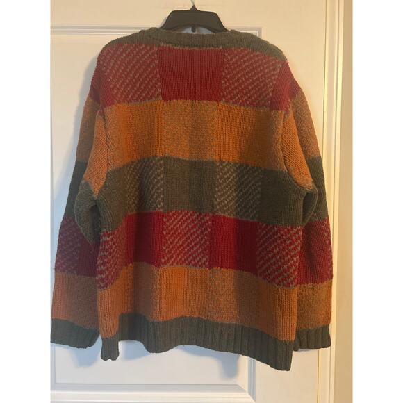 GUC Vintage Turnbury Stripe Sweater Men's 80% Lambs Wool Size XL - Picture 3 of 5